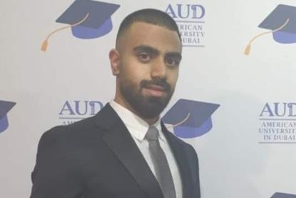 الطالب اللبناني أدهم بركات يحصل على الإقامة الذهبية في دبي بعد تفوّقه الباهر في الجامعة بمعدل 3.9/4