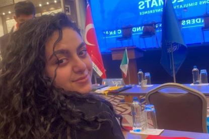 لارا بو جابر ابنة بعقلين الشوف تحصد جائزة أفضل دبلوماسيّة في مؤتمر محاكاة الأمم المتحدة في اسطنبول