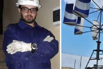من براميل البلاستيك... طالب الجامعة اللبنانيّة محمد السبسبي يبتكر جهازًا لإنارة كلّ لبنان بالكهرباء