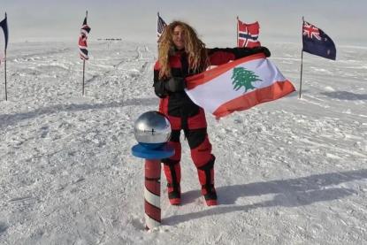 البطلة تيما دريان: أول لبنانيّة تصل إلى القطب الجنوبي 