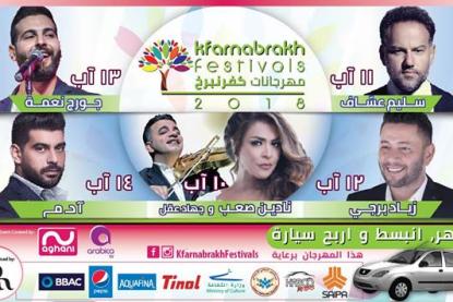 مهرجانات كفرنبرخ 2018: برنامج فنّي ضخم له أبعاد إنسانيّة واجتماعية ووطنية